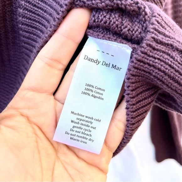 DANDY DEL MAR | XS THE SEBASTIAN LONG SLEEVE POLO IN AMETHYST - Picture 6 of 8